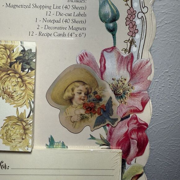 VTG Victorian Kitchen Set Shopping List, Labels, Notepad, Magnets, Recipe Cards - Picture 6 of 16